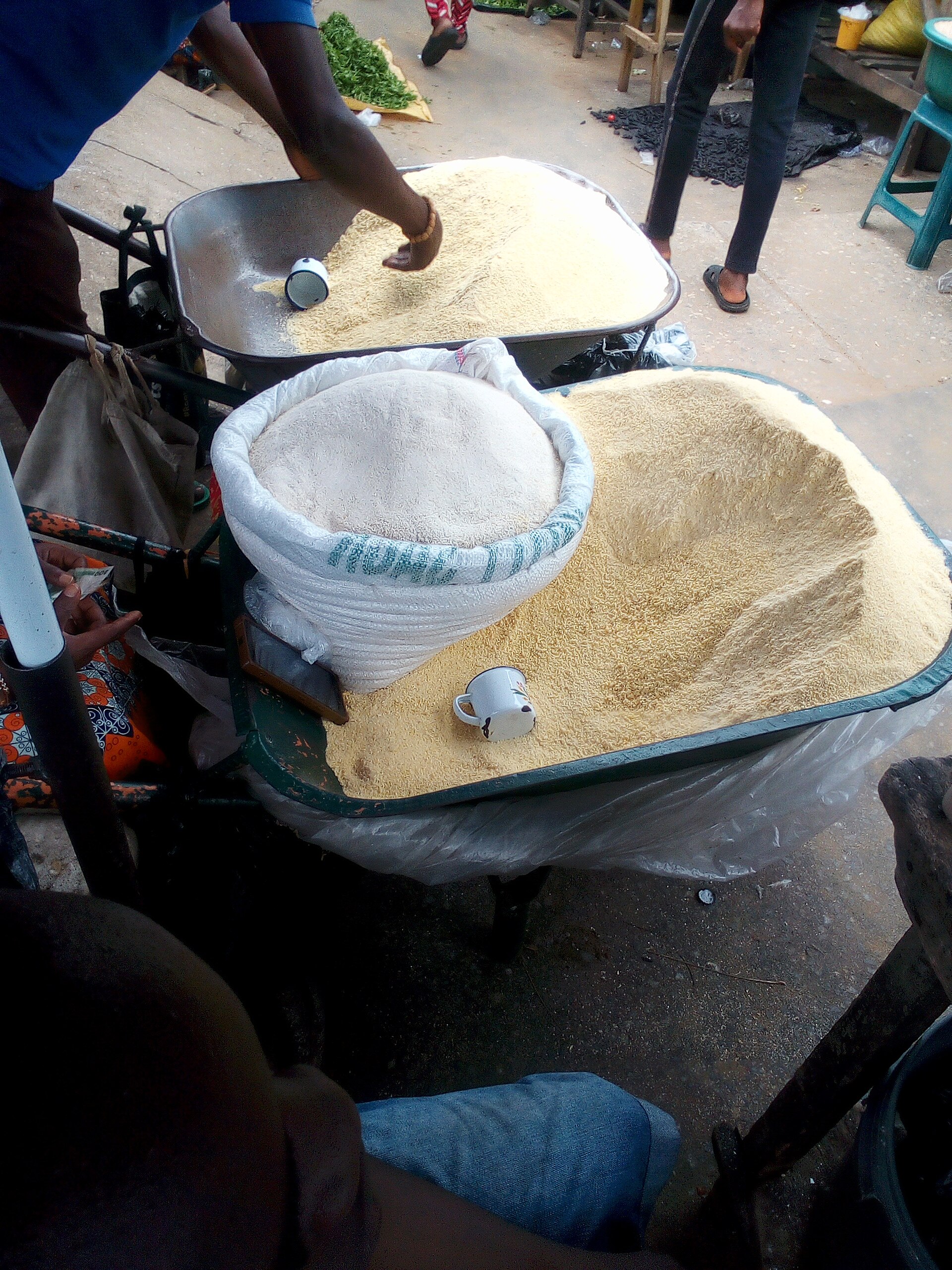 Only Five Lagos Markets Stock Ijebu Garri, and It Has Become the Cheapest Grade in the City