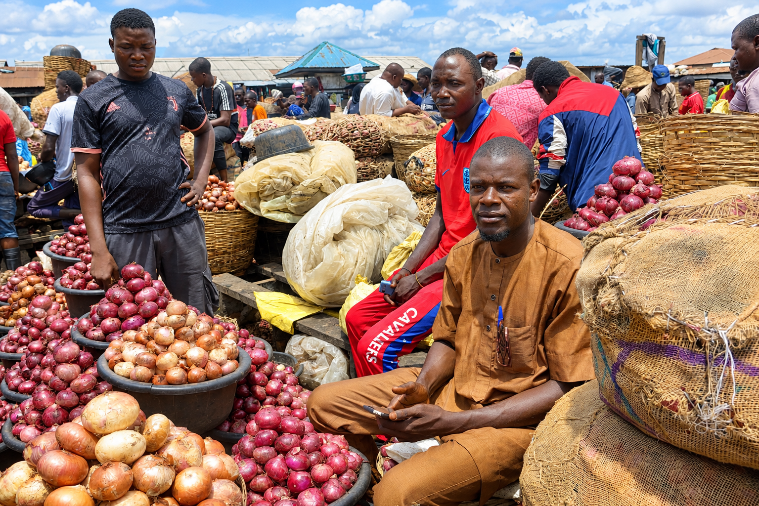 Lagos Market: Ten Falls, One Rise